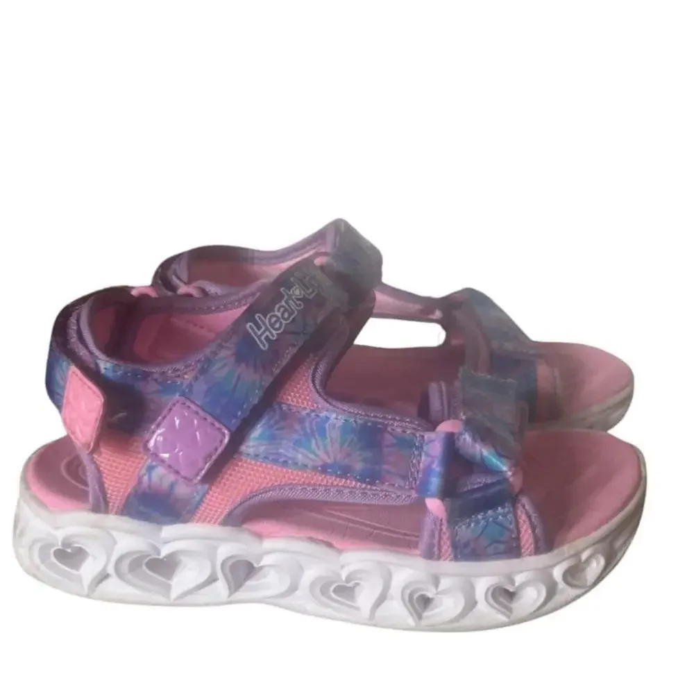 Skechers Child Heart Lights Sandals-Color Groove Sneaker